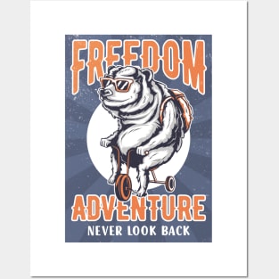 FREEDOM ADVENTURE NEVER LOOK BACK Posters and Art